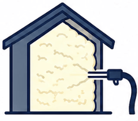 Premium injection wall foam insulation for Michigan homes and energy efficiency upgrades.